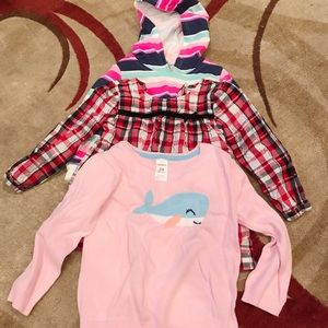 Carter’s shirts/hoodie